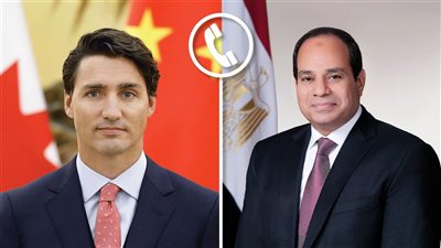 الرئيس السيسي يتلقى اتصالًا هاتفيًا من رئيس الوزراء الكندي