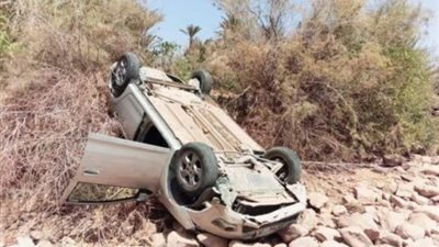 مصرع وإصابة 4 طلاب إثر إنقلاب سيارة بزراعى البحيرة