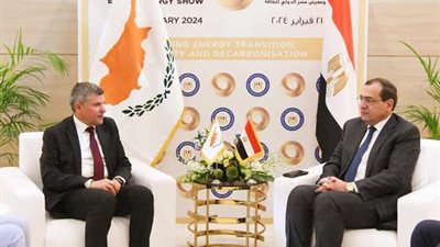 وزير البترول يبحث مع نظيره القبرصي تعزيز التعاون بين البلدين في الغاز