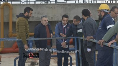 رئيس مياه دمياط يتفقد مشروعات 
