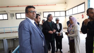 زيارة وفد بنك التنمية الأفريقي AFDB لشركة مياه بني سويف