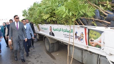 محافظ الدقهلية يدشن المبادرة الرئاسية 100 مليون شجرة