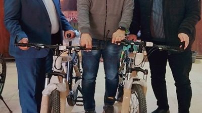 تسليم دراجات المرحلة الرابعة لمبادرة دراجتك صحتك بالقليوبية