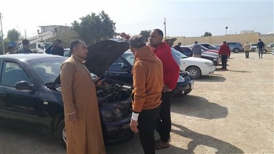 انتظام العمل بسوق سيارات بني سويف