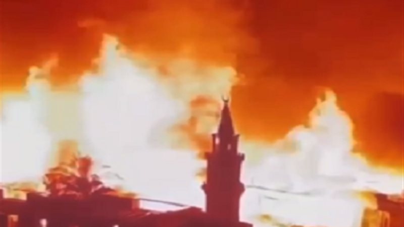 حريق استوديو الأهرام
