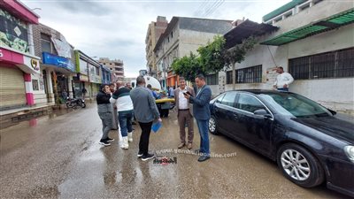 شوارع المنوفية تغرق في أمطار نوة الشمس الكبرى