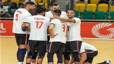 تأهل منتخب الكرة الطائرة الي نصف نهائي دورة الألعاب الأفريقية