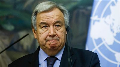 جوتيريش يصل إلى مستشفى العريش لتفقد المصابين الفلسطينيين