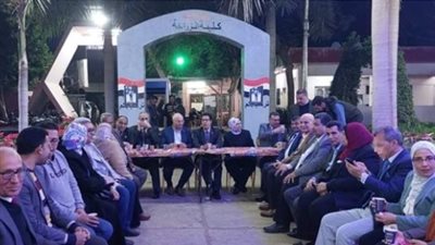 رئيس جامعةبنها يشارك حفل إفطار رمضان بكليتي الزراعة والطب البيطري
