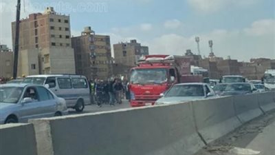 إصابة 4 فى تصادم سيارتين على الطريق الدائري فى المريوطية