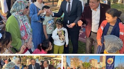 العيدية في الاسماعيلية للكبار والصغار من حزب حماة الوطن