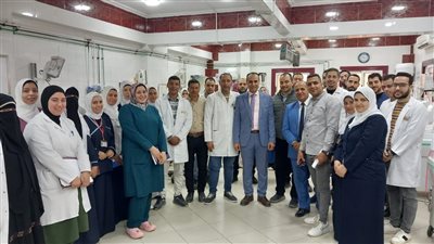 مدير صحة البحيرة فاجأ مستشفى الأطفال التخصصي بأبوحمص