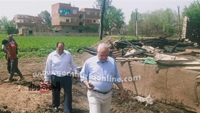 عبد العال : معاينة على الطبيعة وحصر خسائر حريق البتانون