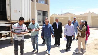 رئيس شركة مياه البحر الأحمر يتفقد محطات وروافع خط مياه قنا_سفاجا