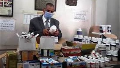 ضبط ٢٧٠عبوة دواء لـ بيطري منتهى الصلاحية ومجهول المصدر