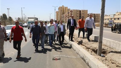 محافظ المنوفية يتابع إنشاءات موقف قويسنا النموذجي و توريد القمح