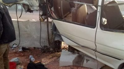 بالأسماء ..إصابة 15 شخص في انقلاب ميكروباص بالأسكندرية
