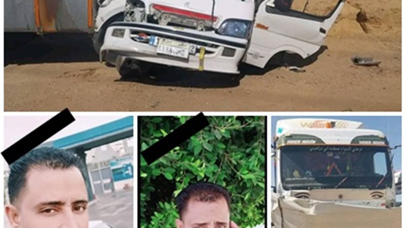 التريلا دهست الميكروباص