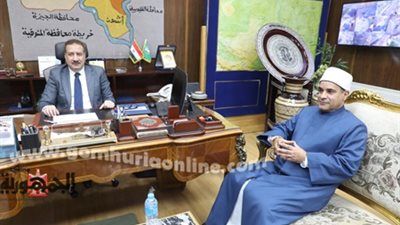 أبو ليمون يستقبل رئيس منطقة المنوفية الأزهرية الجديد