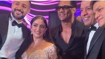 بالصور.. محمد رمضان فى حفل زفاف ابنة مصطفى كامل