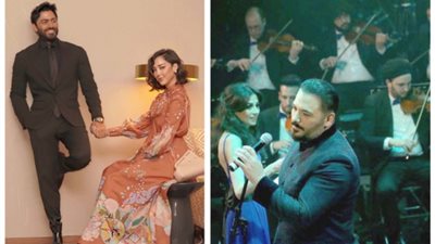 تفاعل واسع مع تامر حسني بعد مساعدة طليقته في إطلاق أول أغنية