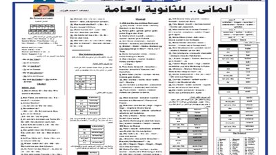 الامتحان بين يديك...روشتة التفوق في الألماني للثانوية العامة 2024