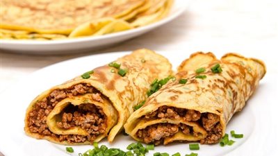 طريقة عمل كريب باللحمة المفرومة