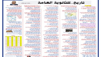 الخلطة السحرية في التاريخ للثانوية العامة 2024..مراجعة نهائية