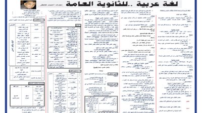 الامتحان بين يديك..مراجعة نهائية في اللغة العربية للثانوية العامة 2024