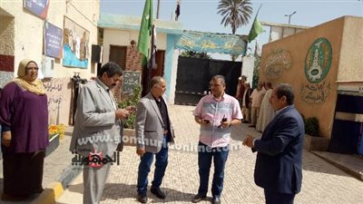 رئيس المدينة ومدير تعليم أشمون يتفقدان إمتحانات الشهادة الاعدادية