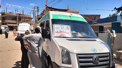 صحة كفرالشيخ تدشن قافلة طبية مجانية بقرية العلامية مركز بيلا