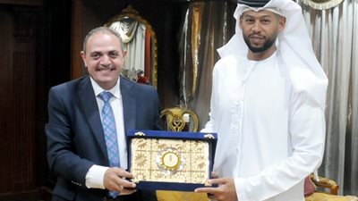 رئيس مجلس إدارة دار التحرير يستقبل مسئول الإعلام الدبلوماسية العامة بسفارة الإمارات