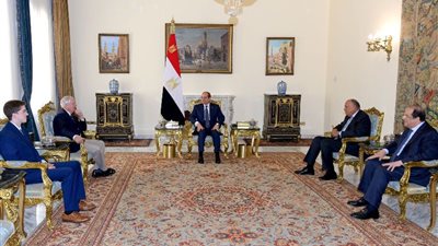 الموقع الرئاسي ينشر فيديو استقبال الرئيس السيسي لزعيم الأقلية بمجلس الشيوخ الأمريكي