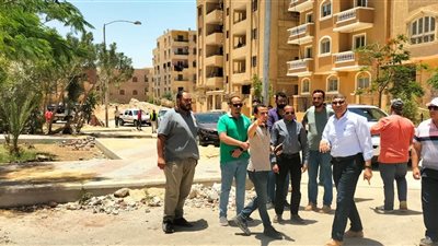 جولة مرورية لرئيس جهاز مدينة ٦ أكتوبر لمتابعة معدلات تنفيذ المشرو
