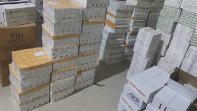 الداخلية تداهم مخزنًا يحوى 135 طن أسمدة زراعية مجهولة بالجيزة