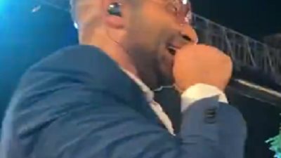 أحمد سعد يشعل حفل زفاف جميلة عوض بأغنية 