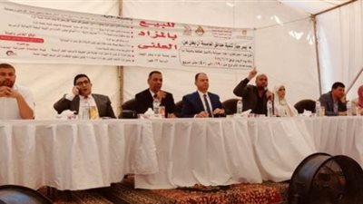 تسالى جهاز حدائق العاصمة بمزاد المحلات تحقق ربع مليون جنيه للمتر.