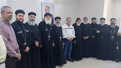 بني سويف.. وفد كنسى يهنئ حزب الشعب الجمهوري بعيد الأضحى
