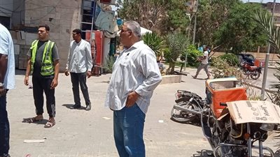جهاز مدينة الشيخ زايد يشن حملة على الاشغالات بالمدينة