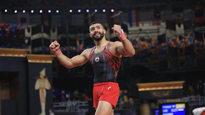 عمر العربي يواصل نتائجه المميزة في بطولة رومانيا الدولية للجمباز
