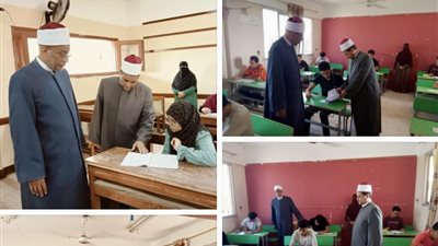 الاطمئنان علي سير امتحانات الثانوية الأزهرية بالاسماعيلية