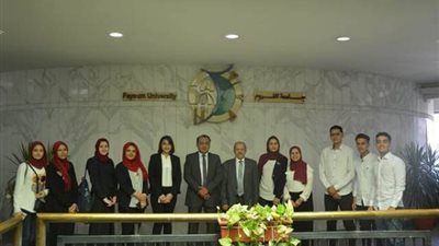 استعداد وفد جامعة الفيوم المتجه إلى روسيا