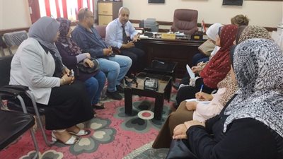 وكيل تعليم العبور يلتقي مديري المراحل استعدادا للعام الدراسي الجديد