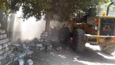 فى اليوم الثامن للموجه ١٣ لإسترداد حق الشعب ٠٠إزالة 43 حالة تعدى على أملاك الدولة بمساحة 2802م2