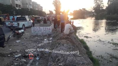 إنتشال جثة شاب أنتحر بالقفز في ترعة الإسماعيلية بالتل الكبير