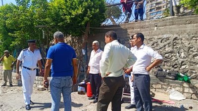 إزالة تعد على حرم النيل في حملة بالمنيا