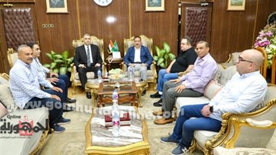 محافظ المنوفية يستقبل مدير الأمن وقيادات الشرطة