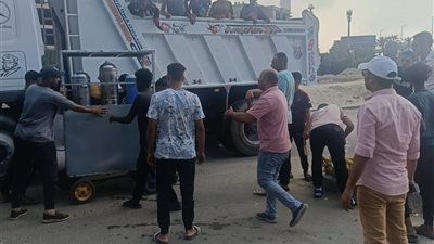 بالصور..حمله اشغالات مسائيه على منطقة الحصرى ووصله دهشور