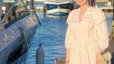 إلهام شاهين.. رشاقة ودعم للسياحة من الساحل.. مصر أجمل بلد بالدنيا