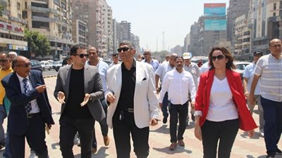 محافظ الجيزة يتابع نسب التنفيذ في تطوير شارع جامعة الدول العربية